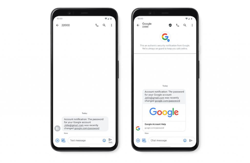 Android Messages gets Verified SMS in India, real time Spam Protection rolling out in the US