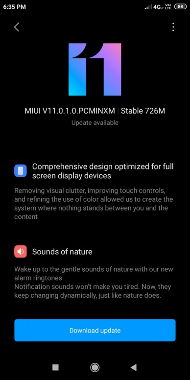 redmi 7a miui 11 update download