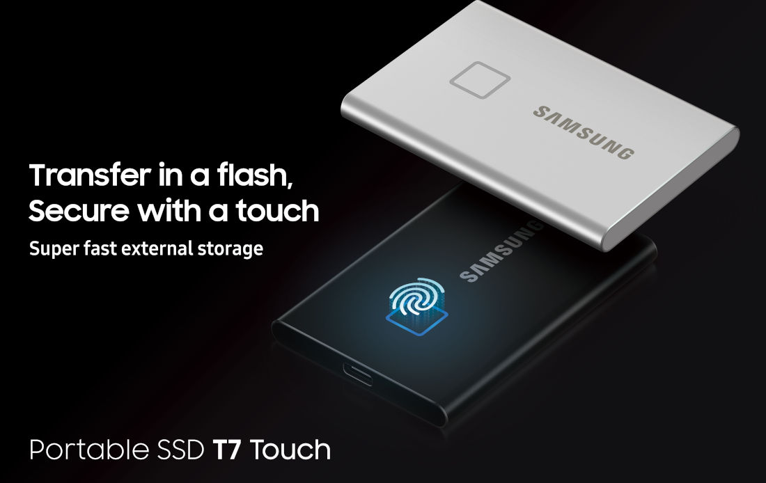 Review: Samsung T7 Touch portable external SSD with fingerprint sensor 