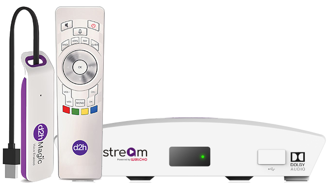 Dishtv Launches D2h Stream Android Tv Setup Box And D2h Magic Alexa Enabled Streaming Stick