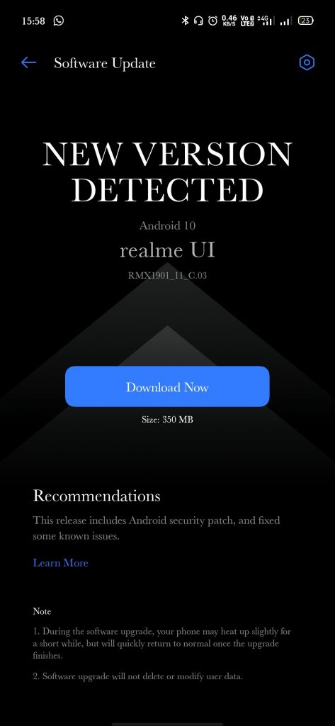 realme X realme UI Software Update Tracker [Update: C.03 with April
