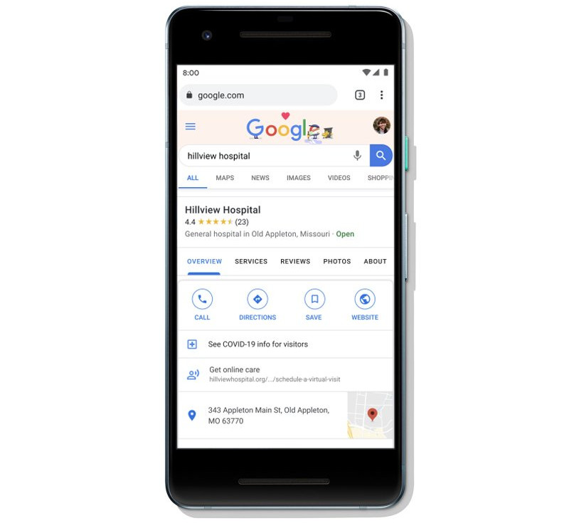 ستسلط Google الضوء على خيارات الرعاية الصحية الافتراضية في البحث والخرائط 61
