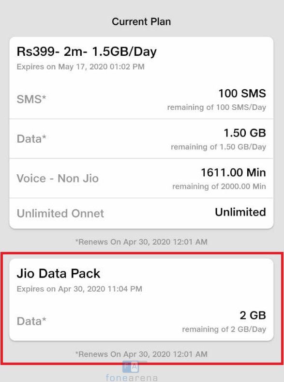 تعتمد Reliance Jio على 2 غيغابايت في اليوم لمدة 4 أيام مجانًا 1