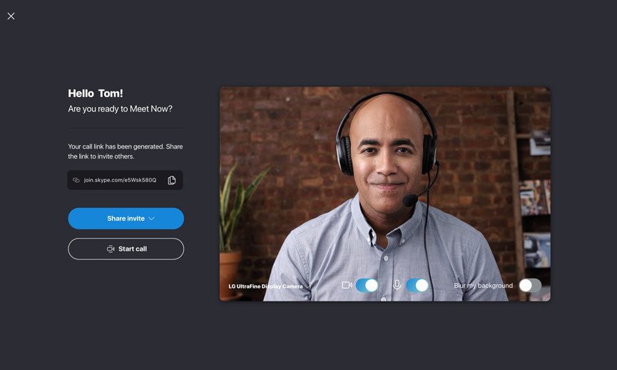 Skype’s ‘Meet Now’ feature allows users to join video meetings without sign ups or downloads