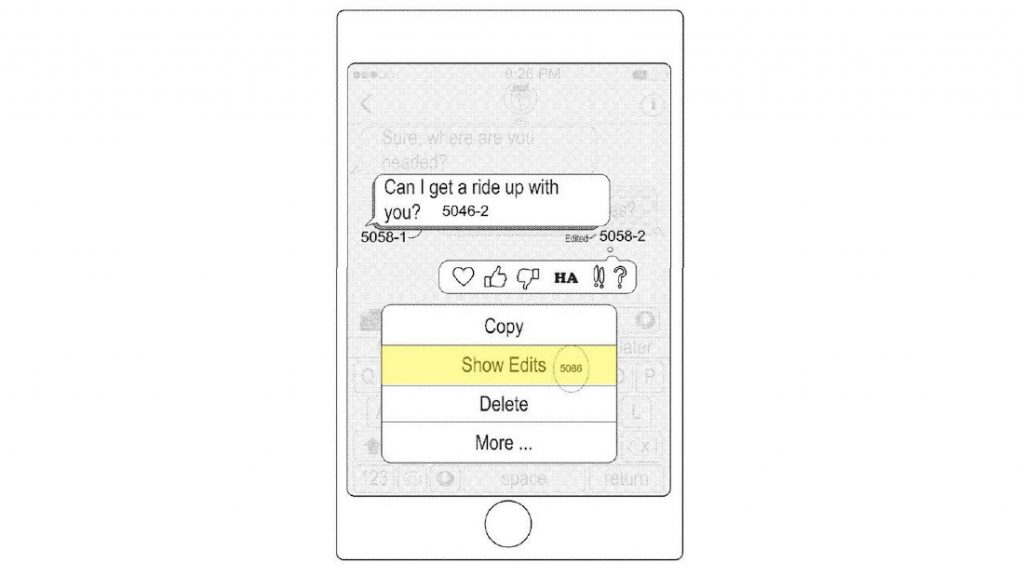 Apple ملفات براءة اختراع iMessage التي تتيح تحرير الرسائل المرسلة ؛ تكامل أفضل للتطبيق والمزيد 58