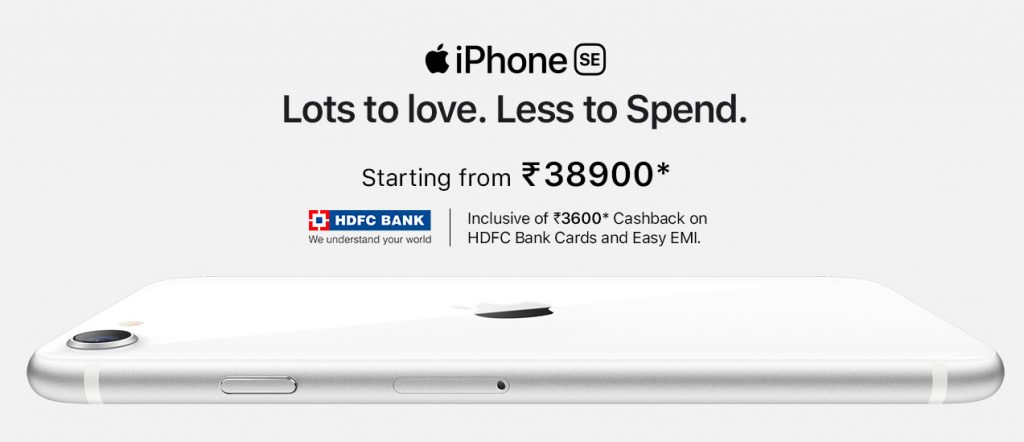 Apple سيكون iPhone SE 2020 متاحًا في الهند بسعر فعال للروبية. 38900 مع عرض استرداد النقود HDFC 26