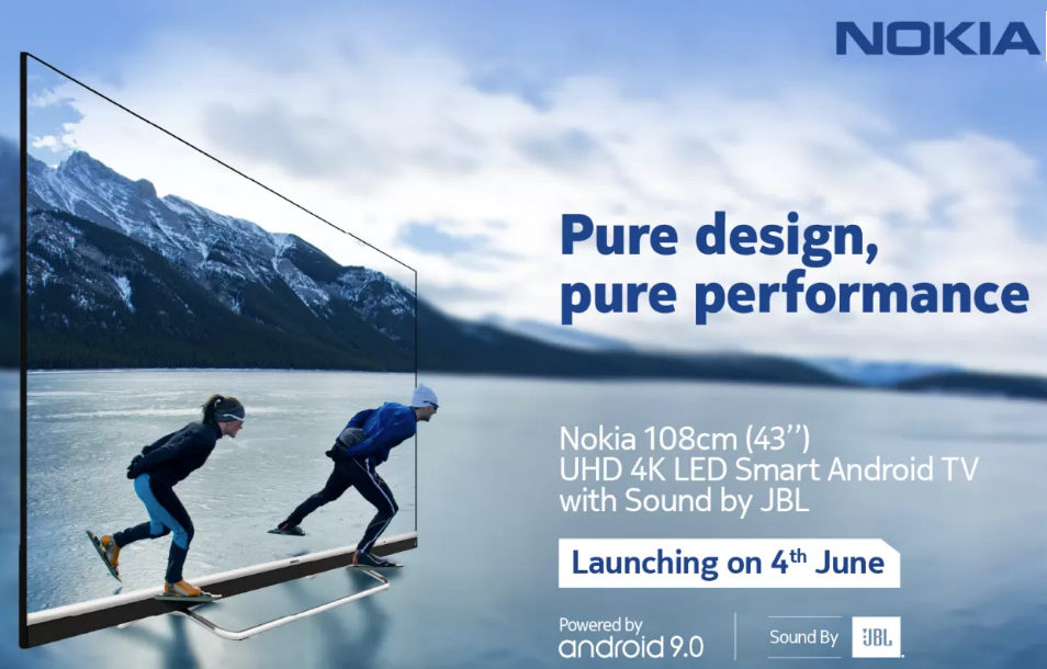 Nokia 43-inch 4K HDR LED Smart Android TV with Dolby Vision, JBL audio launching in India on June 4
