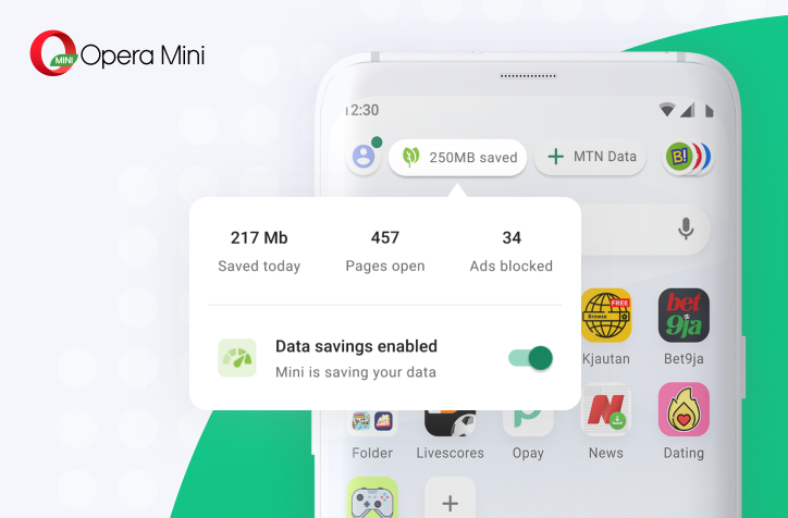 Opera Mini V50 Update Brings Status Bar Ui Redesign Offline File Sharing Shortcut And More