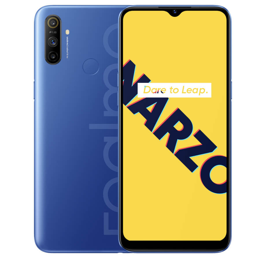 Realme Narzo 10A With 6 5 inch Mini Drop Display 12MP Triple Rear 