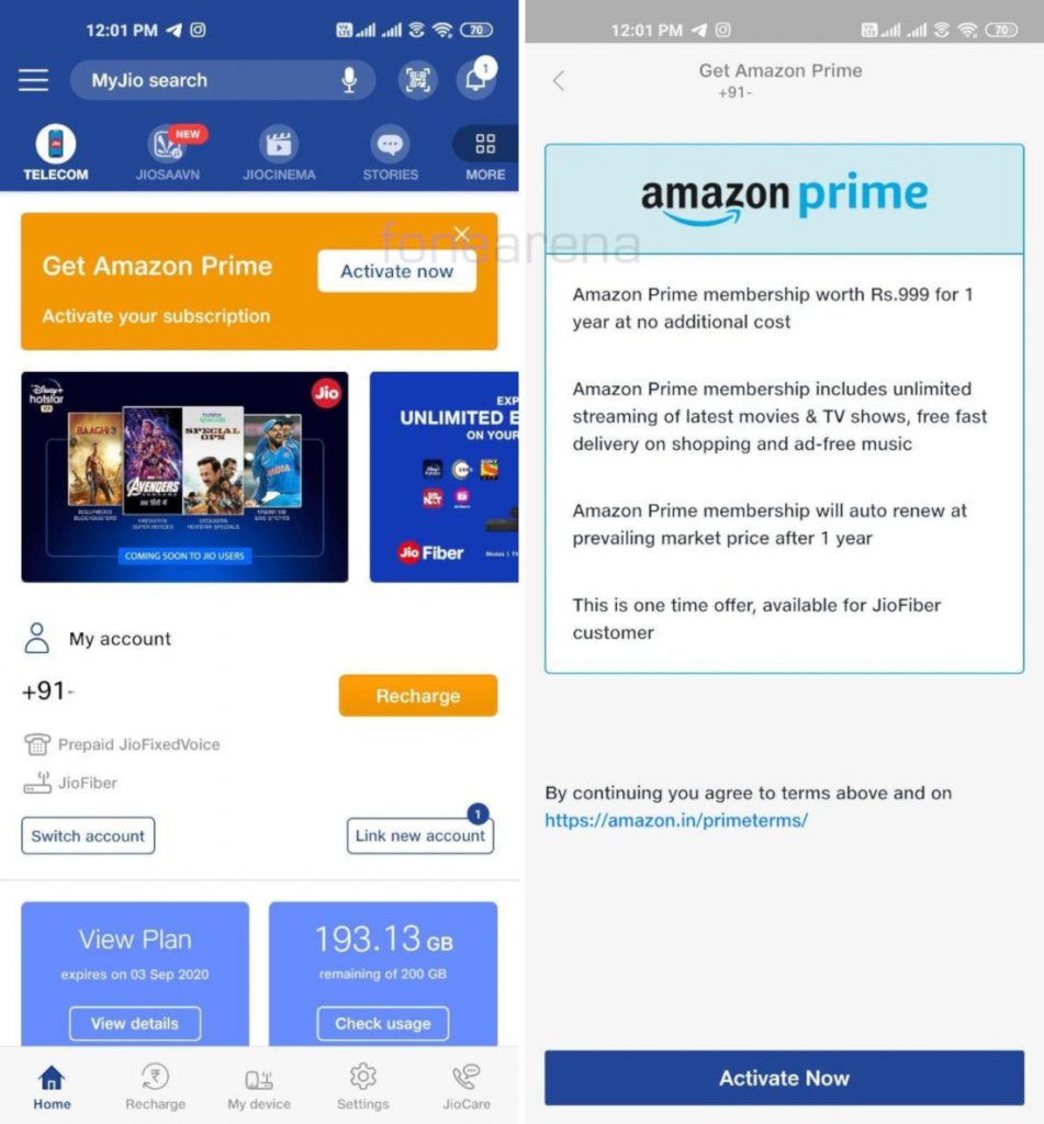 Reliance Jio Offers 1 Year Free Amazon Prime Membership For Select Jio Fiber Plans