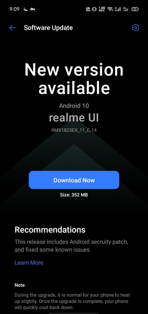 realme 3 and realme 3i realme UI Software Update Tracker [Update: C.14