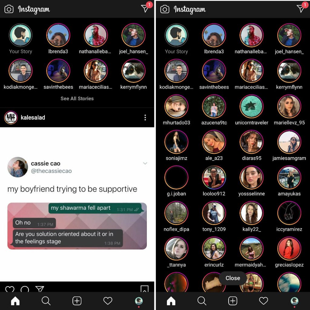 Instagram testing feature to show all Stories in one screen