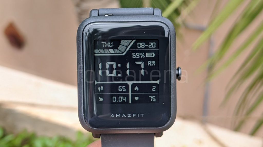 Amazfit bip s lite display hot sale