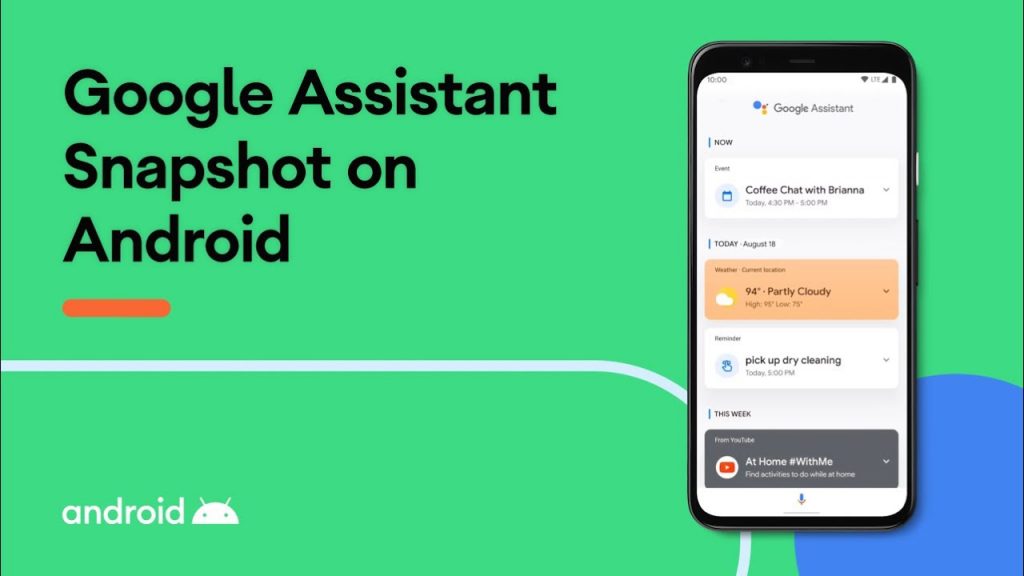Google Assistant Snapshot will now show upcoming tasks, recommended activities and more
