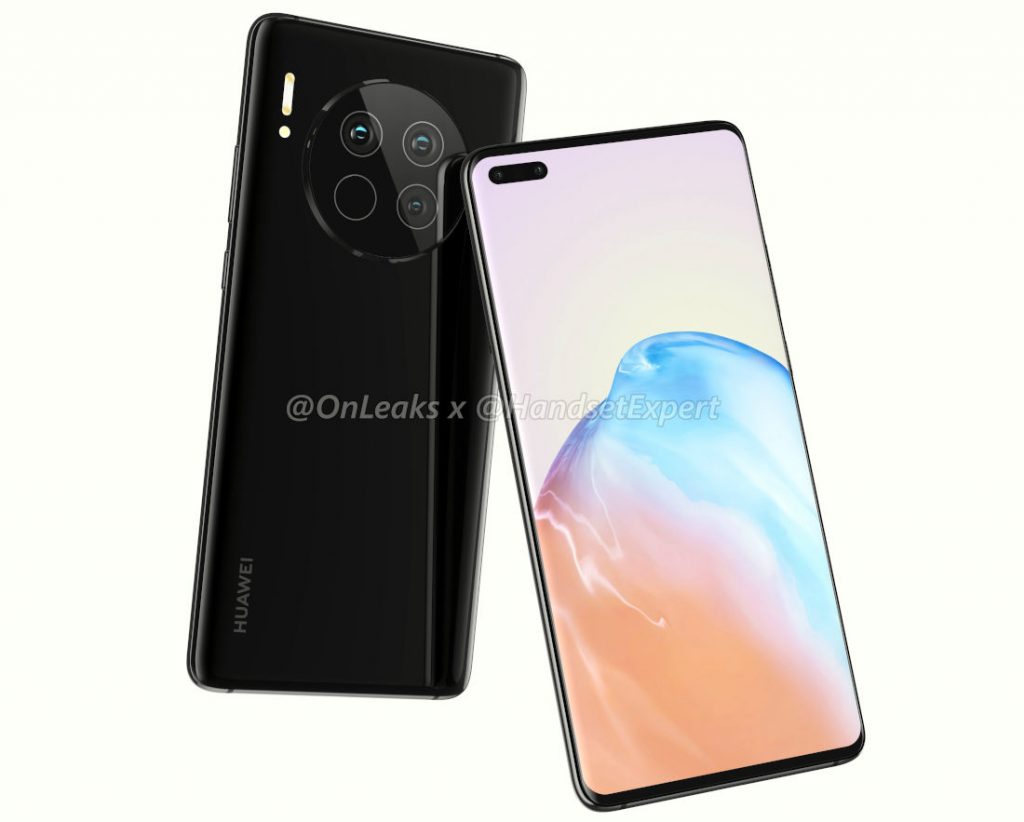 Huawei Mate 40 Design Renders With Triple Cameras Dual Front Cameras Surface