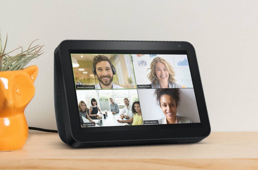 Echo show best sale 5 google meet