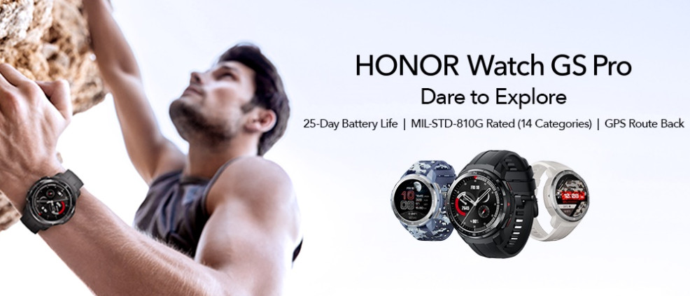 HONOR Watch GS Pro, Best Value Rugged Smartwatch of 2020