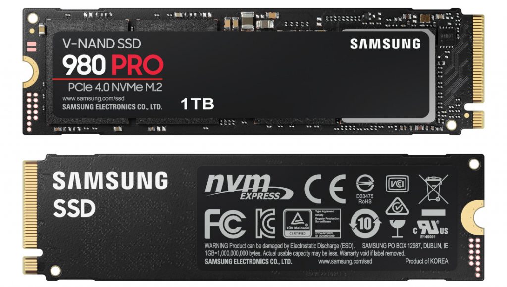 SSD SAMSUNG 980 Pro 2TB PCIe 4.0 NvMe, Read up to 7000MB/s,Write up to