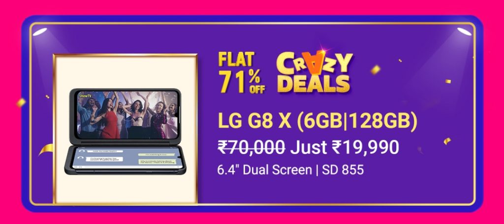 flipkart lg g8x