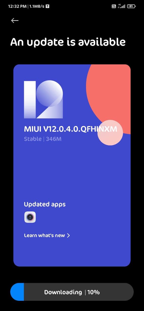 redmi note 7 pro camera software update