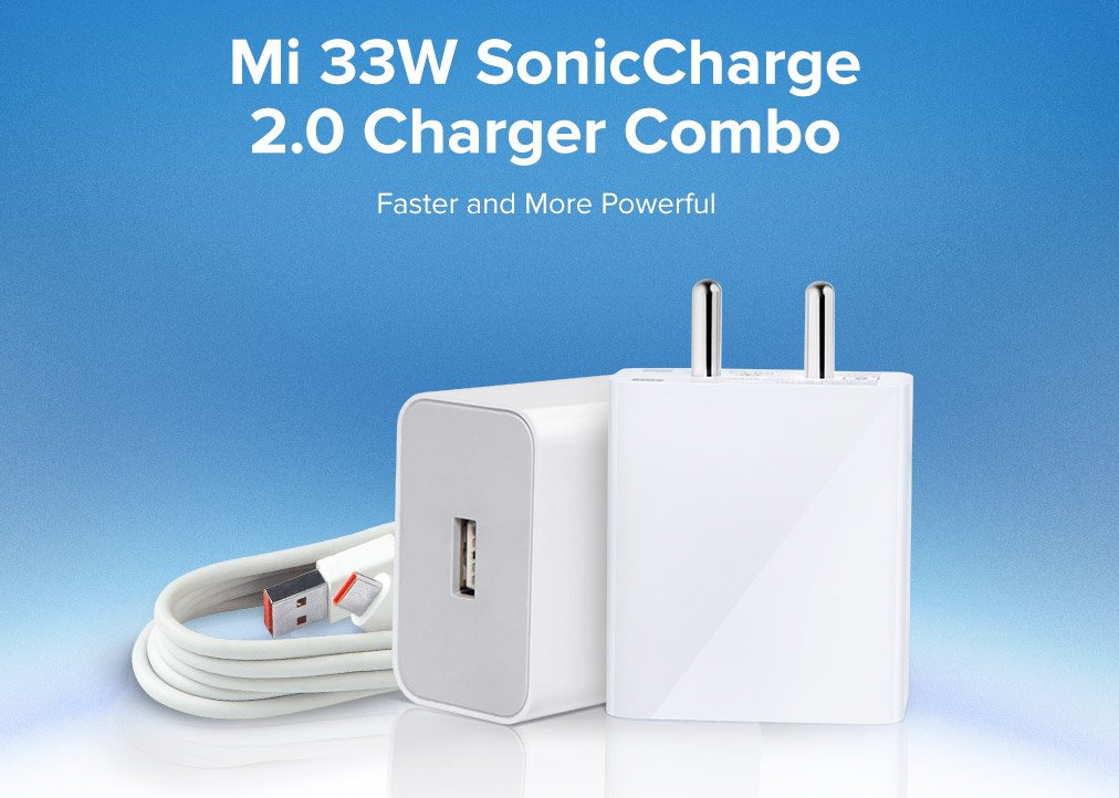 Xiaomi launches Mi 33W SonicCharge 2.0 Charger Combo in India for Rs. 999