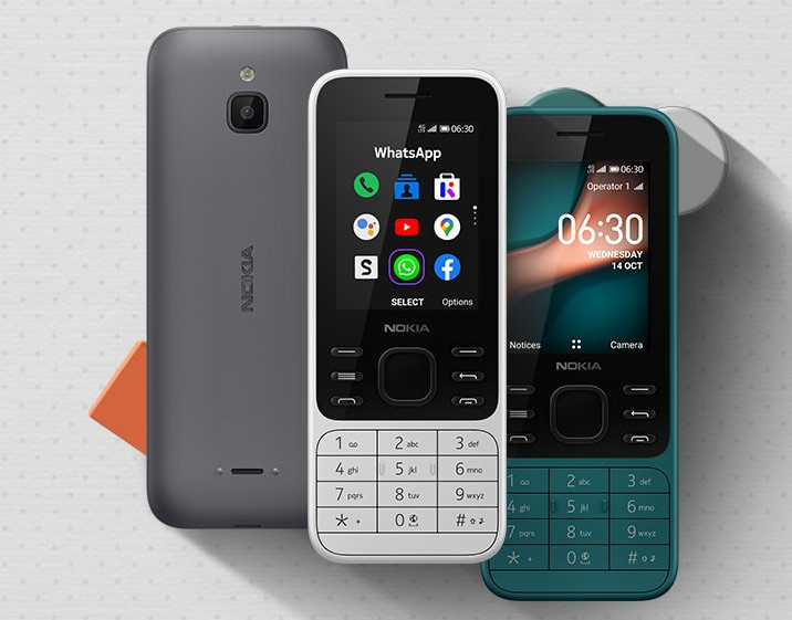 Nokia 8000 4G with 2.8-inch display, glass-like design and Nokia 6300 ...