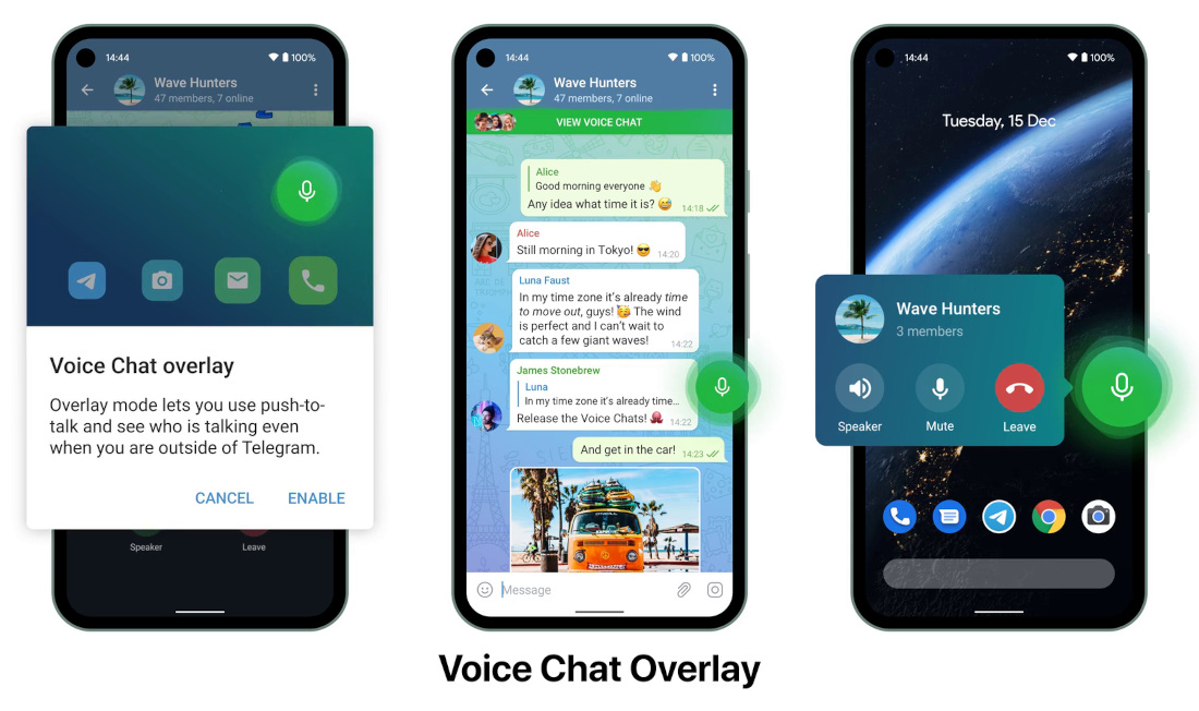 voice chat in telegram