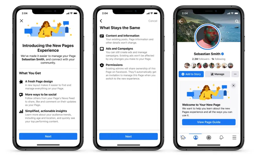 Facebook introduces new Pages design with dedicated News Feed, easier