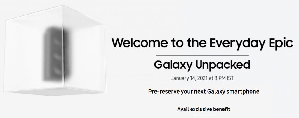 Samsung now lets you pre-reserve Galaxy S21 series in India ahead of launch