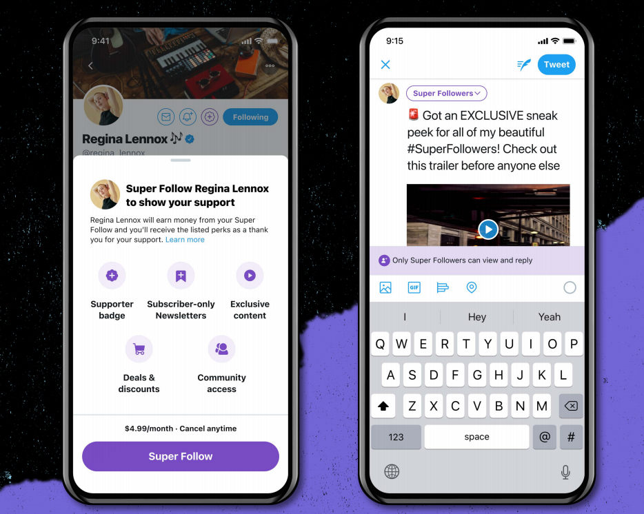 Twitter announces Super Follows creator subscription and Communities features