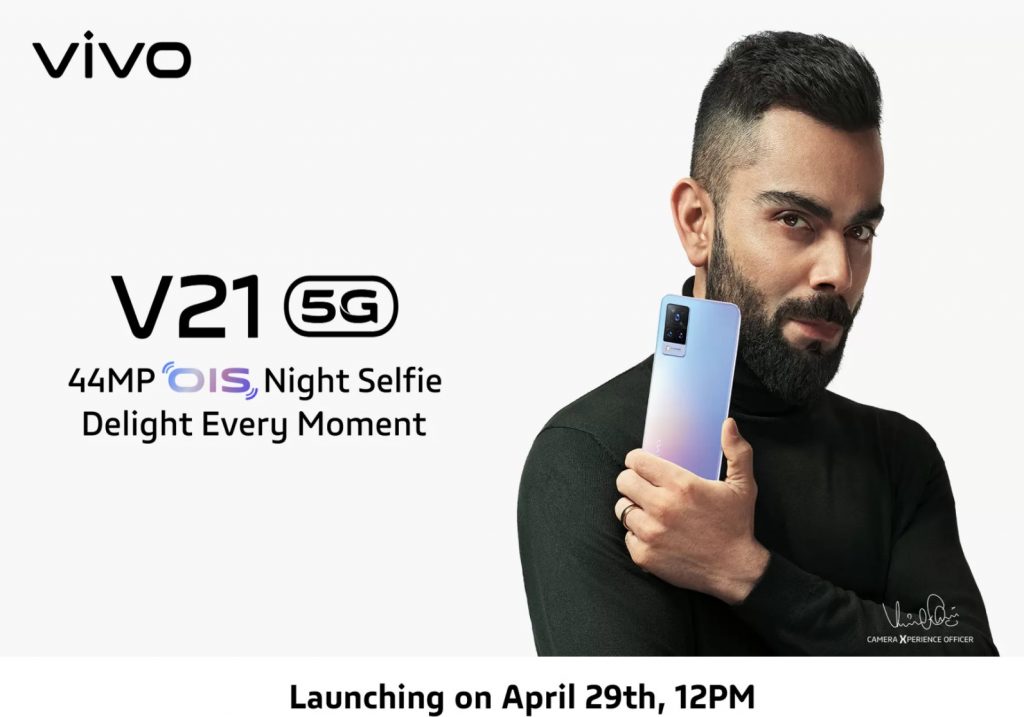 Vivo V21 5g With 44mp Front Camera With Ois Launching In India On April 29 0763