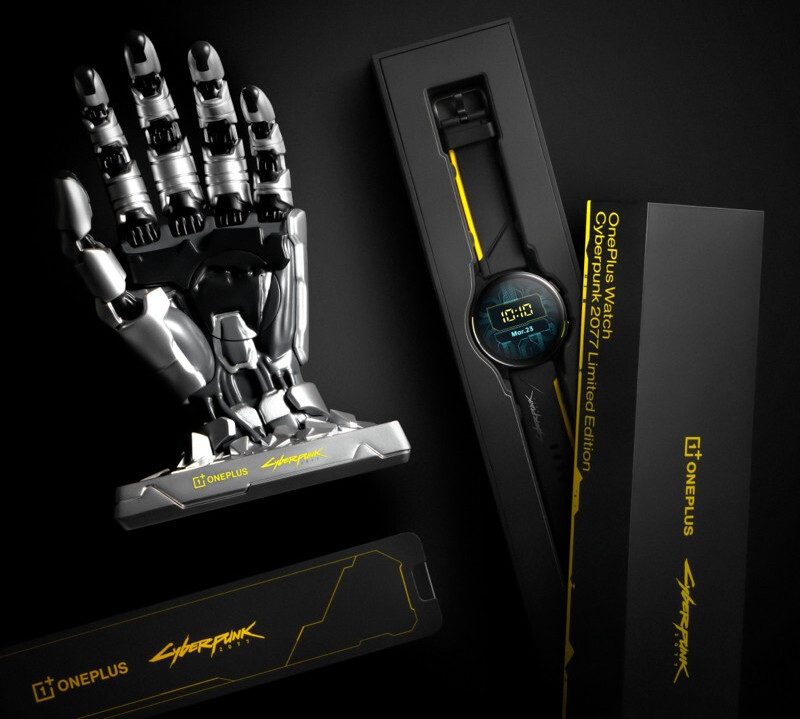 OnePlus Watch Cyberpunk 2077 limited edition now on pre-order in China with  cool hand-shaped stand - GSMArena.com news