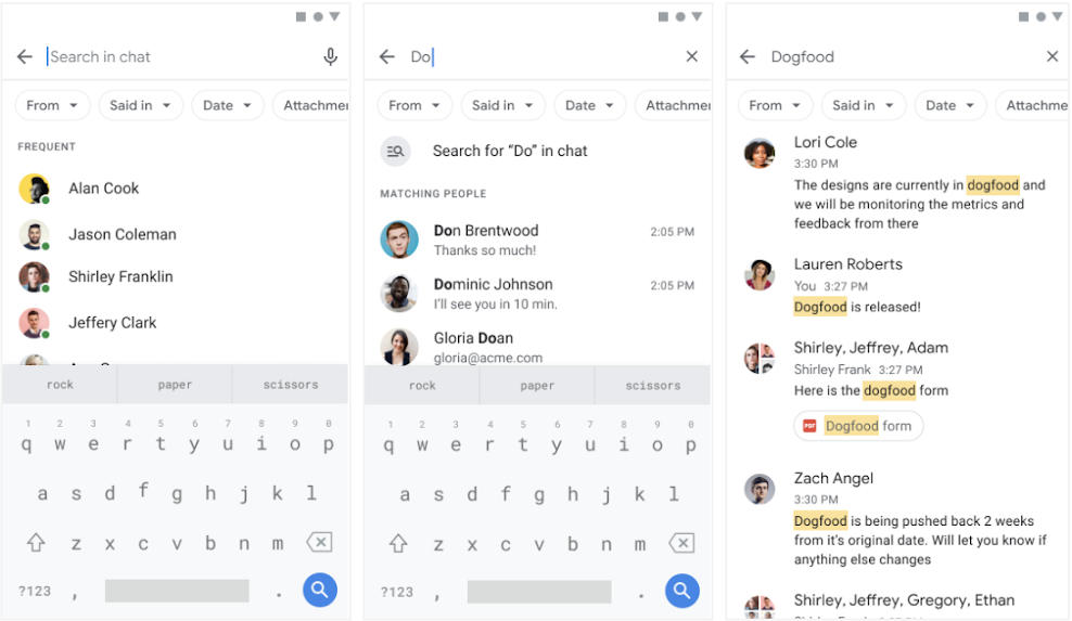 new google chat