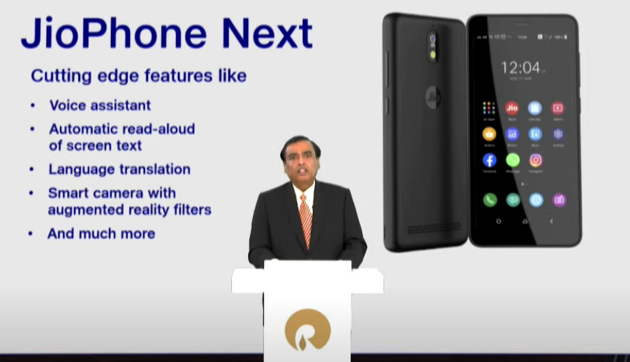 Jio Phone Main Xxx - JioPhone Next ultra-affordable Android smartphone developed in partnership  with Google announced