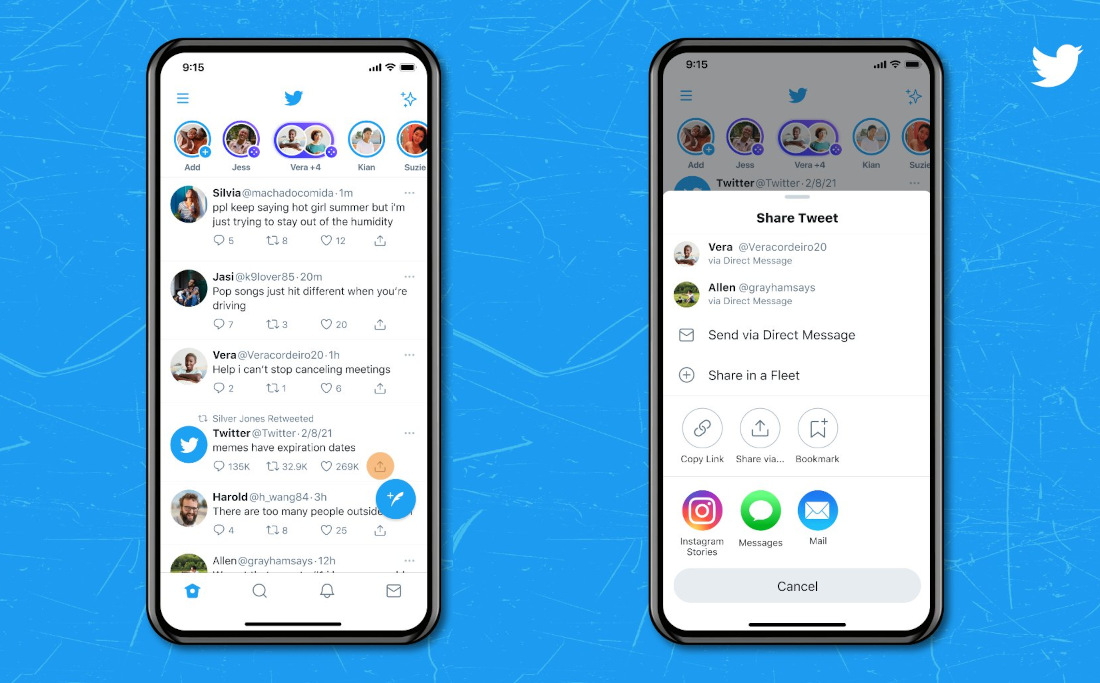 Twitter for iOS now lets you share tweets directly to Instagram Stories