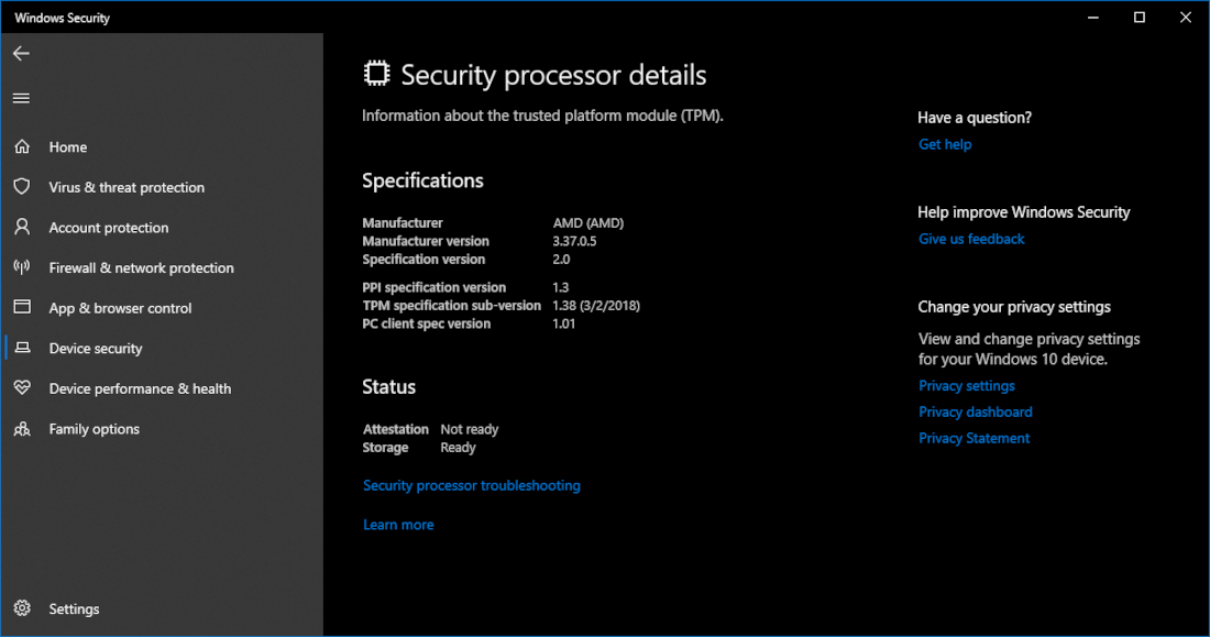 windows 11 tpm requirement