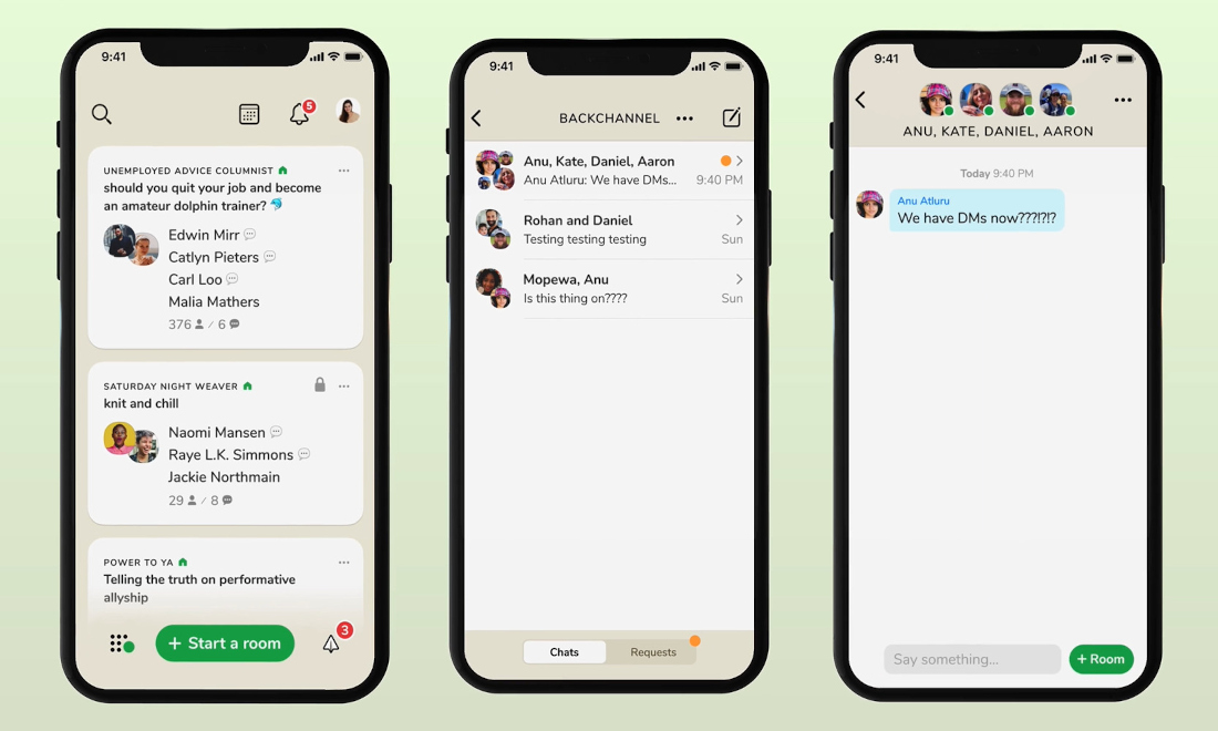 Clubhouse Backchannel private messaging feature begins rollout for