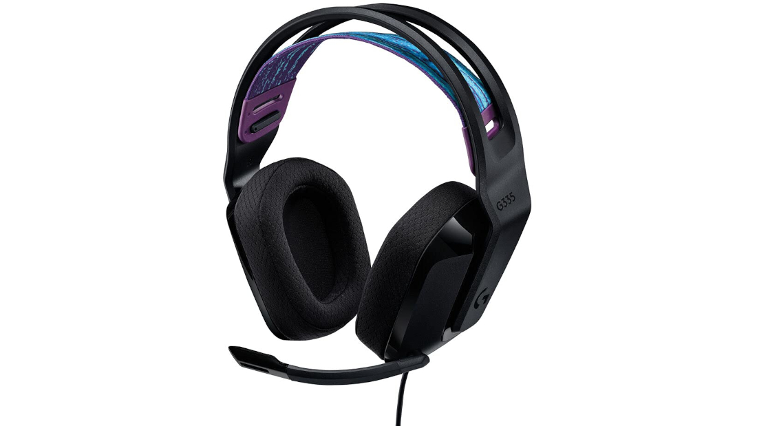  Logitech G335 Wired Gaming Headset, with Flip to Mute