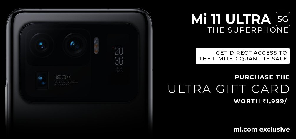 Mi 11 Ultra registrations begin ahead of limited quantity sale in India