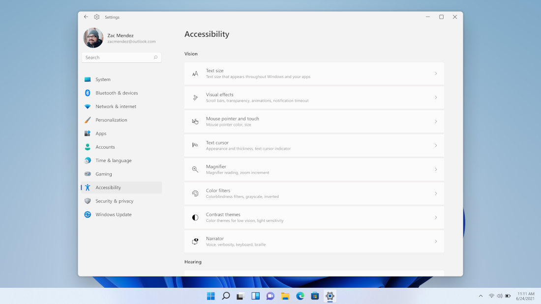 Windows 11 will introduce improved Accessibility menu, better application integration and more