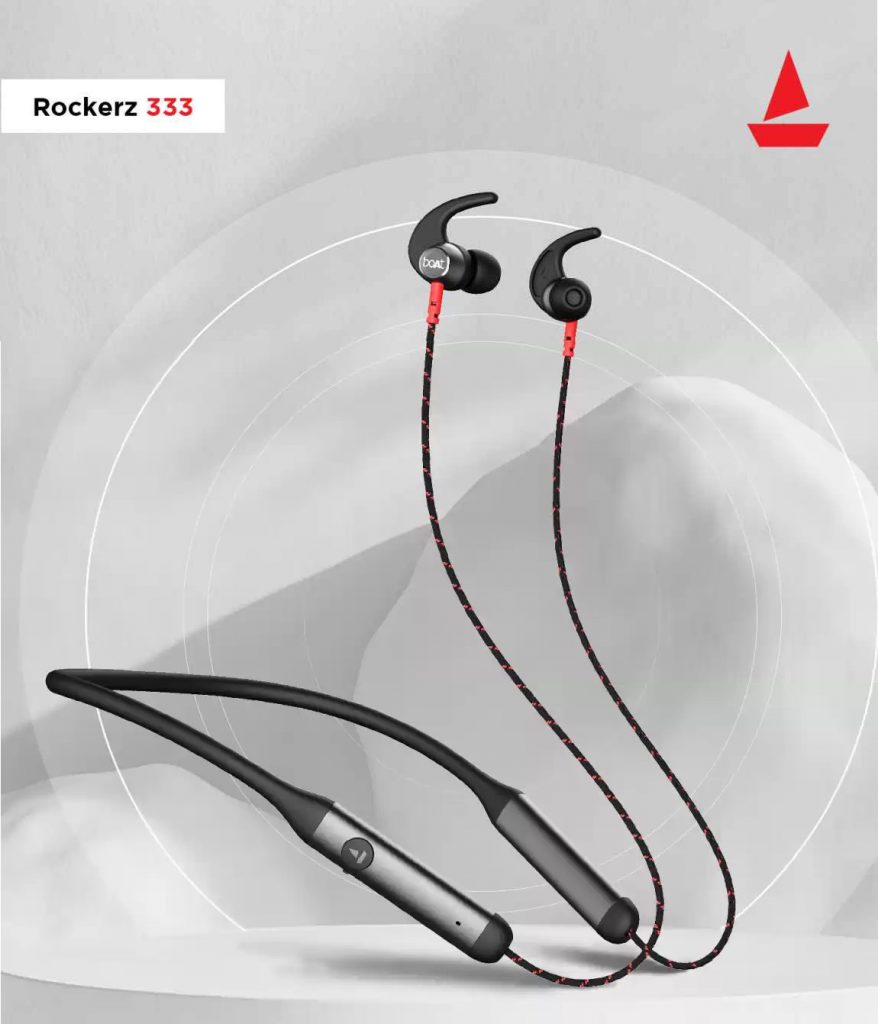 boAt Rockerz 333 with braided cables, up to 30 hours battery life, fast charge launching soon