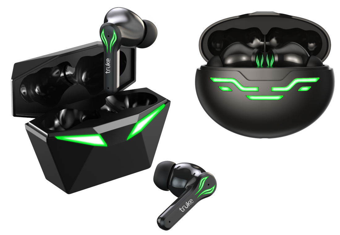 Truke BTG1 and BTG2 TWS gaming earbuds with 13mm drivers 60ms low