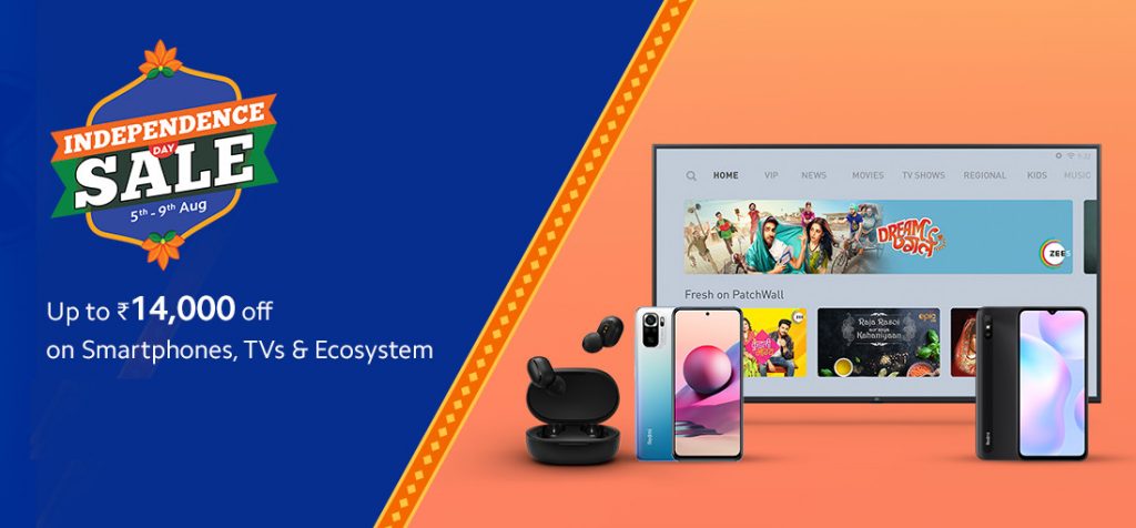 Xiaomi Independence Day Sale: Discounts on Smartphones, Smart TVs and more
