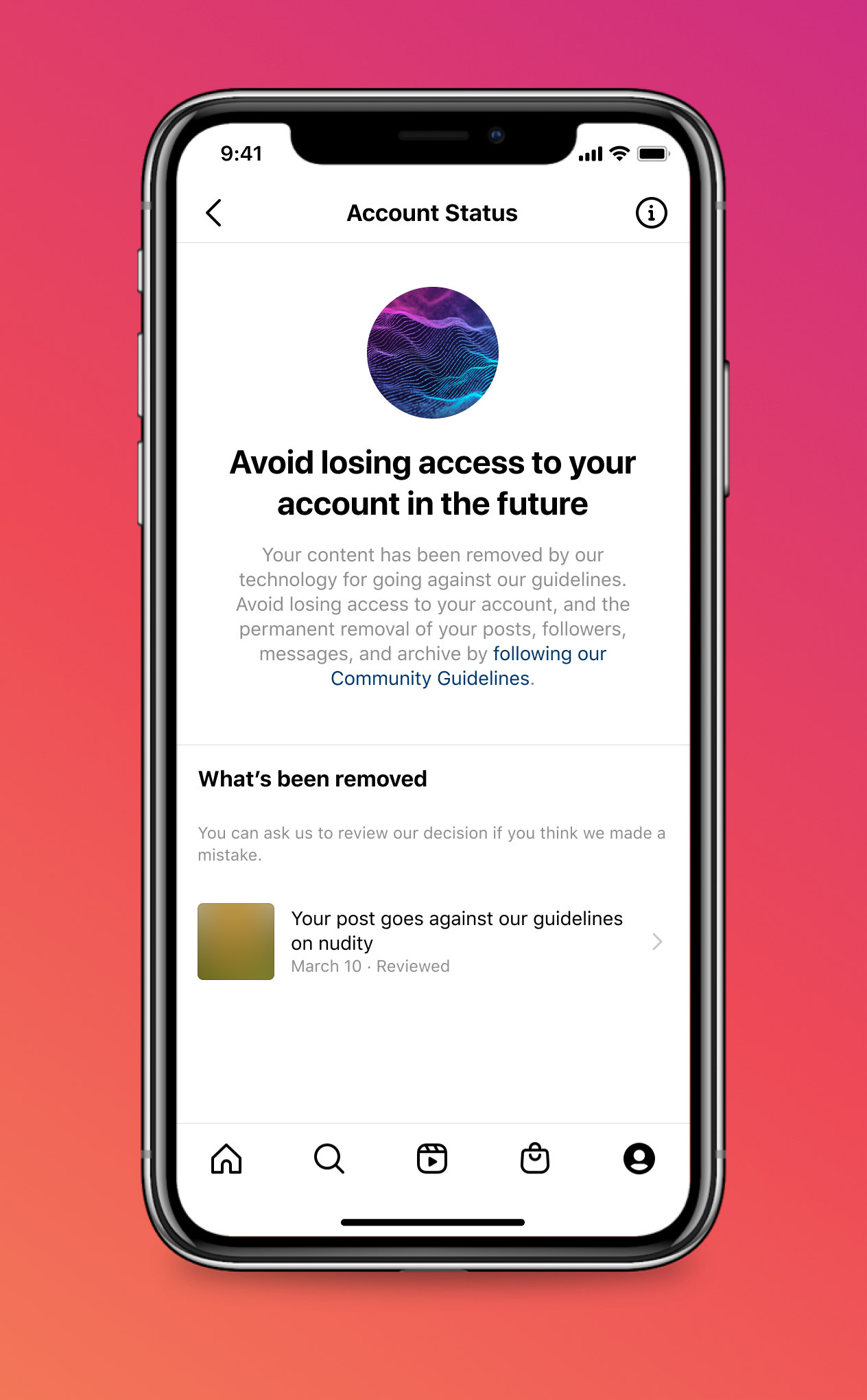 Instagram introduces outages notifications and new Account Status tool