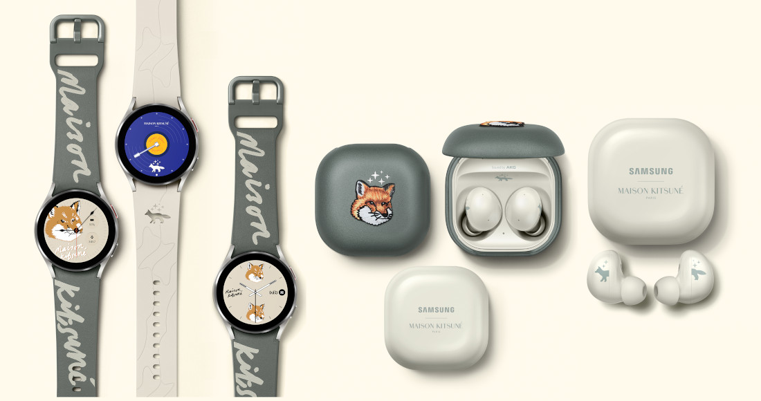 Samsung Galaxy Watch4 and Buds2 Maison Kitsuné Special Edition