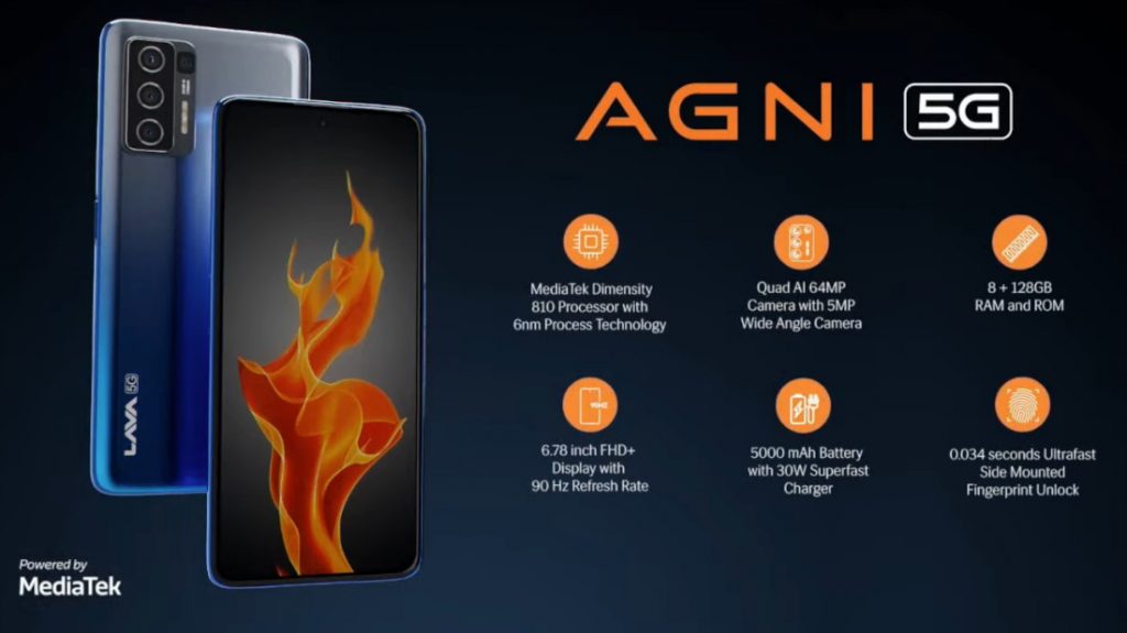 lava agni 5g battery