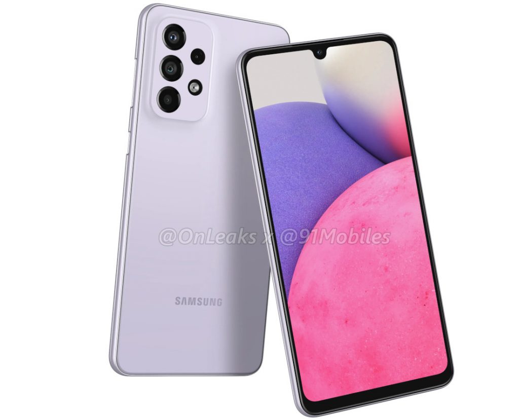 Samsung Galaxy A33 5G with 6.4-inch FHD+ AMOLED display, quad rear cameras surface in renders