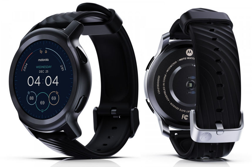 moto watch 100 with 1.3-inch display, GPS, 26 sport modes, up to 14 days  battery life announced