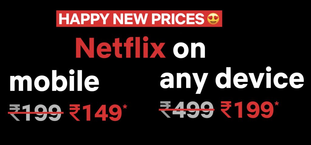 netflix price india