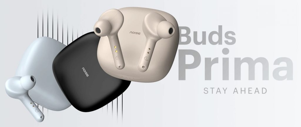 Noise Buds Prima with low-latency gaming mode, up to 42h total at an introductory of Rs. 1799